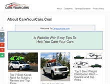 Tablet Screenshot of careyourcars.com